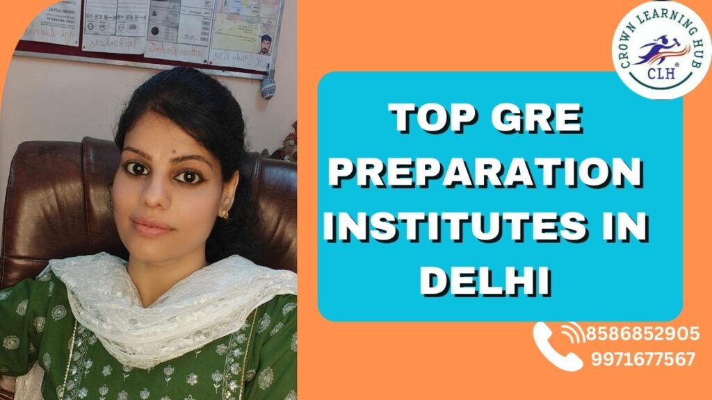 Students attending GRE coaching session at Crown Learning Hub, one of the top GRE preparation institutes in Delhi.