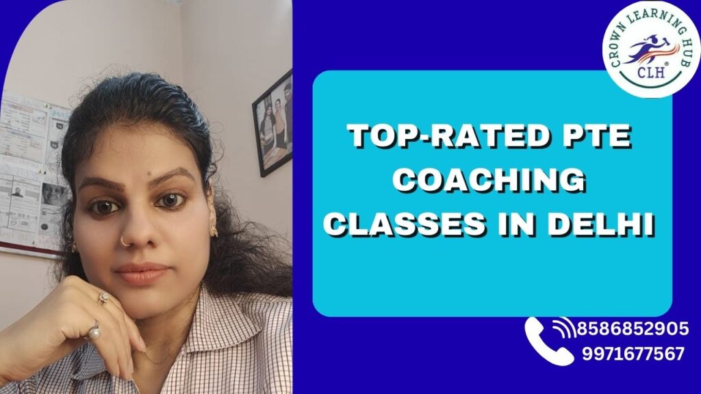 Expert trainers at Crown Learning Hub offering Top-Rated PTE Coaching Classes in Delhi.