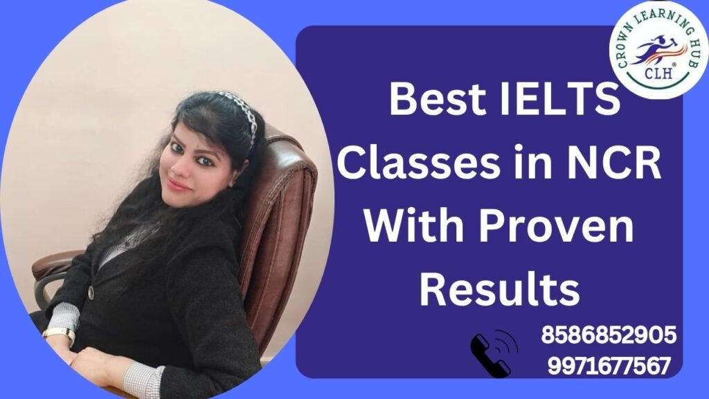 Students attending IELTS classes at Crown Learning Hub in Delhi NCR