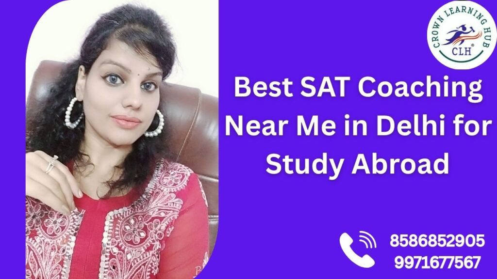 Students attending the Best SAT Coaching Near Me in Delhi at Crown Learning Hub