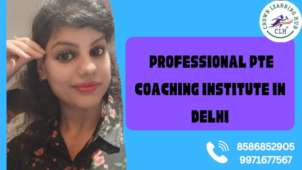 Students attending PTE coaching session at Crown Learning Hub Delhi