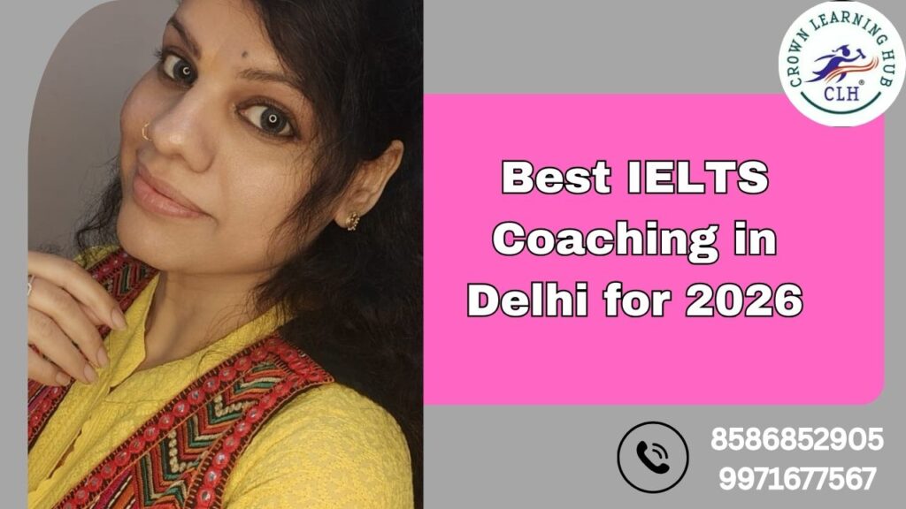 IELTS coaching setup in Delhi that shows students preparing for the 2026 intake through structured lessons and expert guidance for strong band performance.