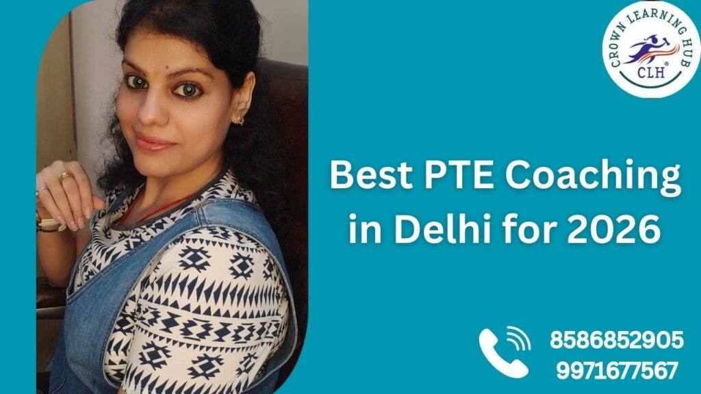 A detailed study setup created for Best PTE Coaching in Delhi for 2026 students who want focused preparation and guided practice.