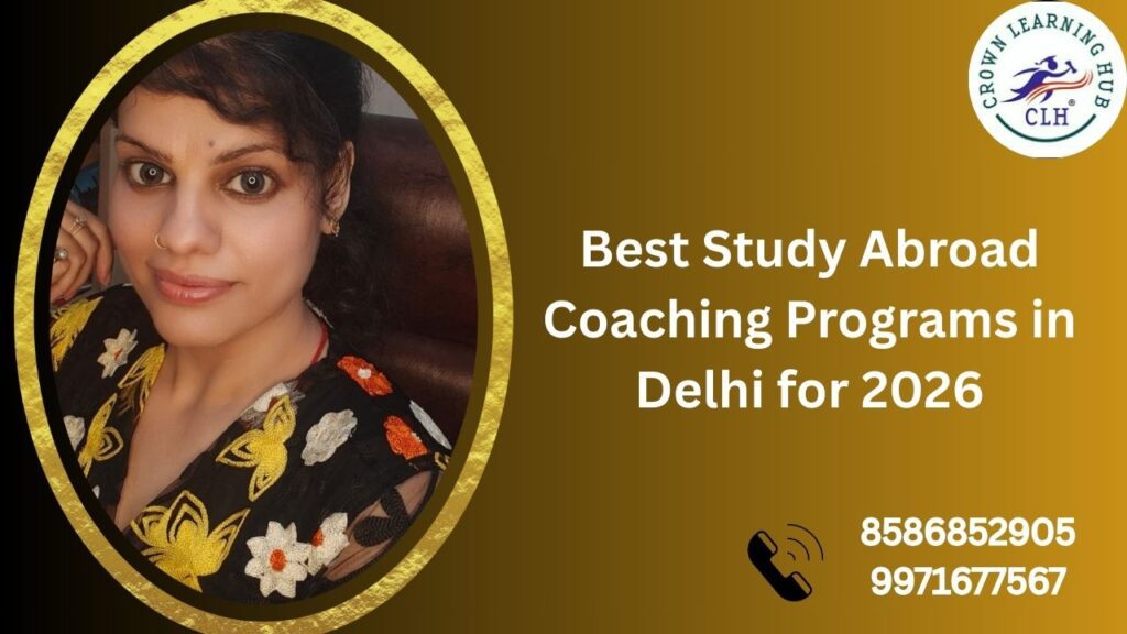 Study abroad coaching setup with students learning international admission strategies for 2026 in a Delhi training classroom