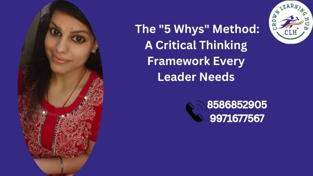 A leader using the 5 Whys Method to analyze problems, ask deeper questions, and reach clear root causes with confidence.