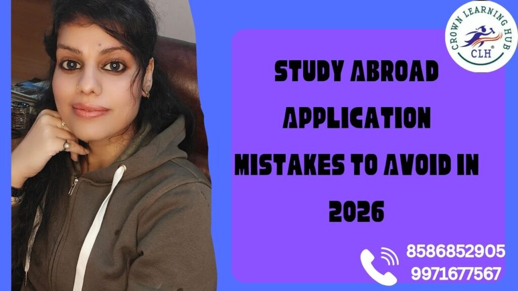 A focused student reviews important 2026 study abroad application documents while planning deadlines and avoiding common errors for a smooth admission journey.