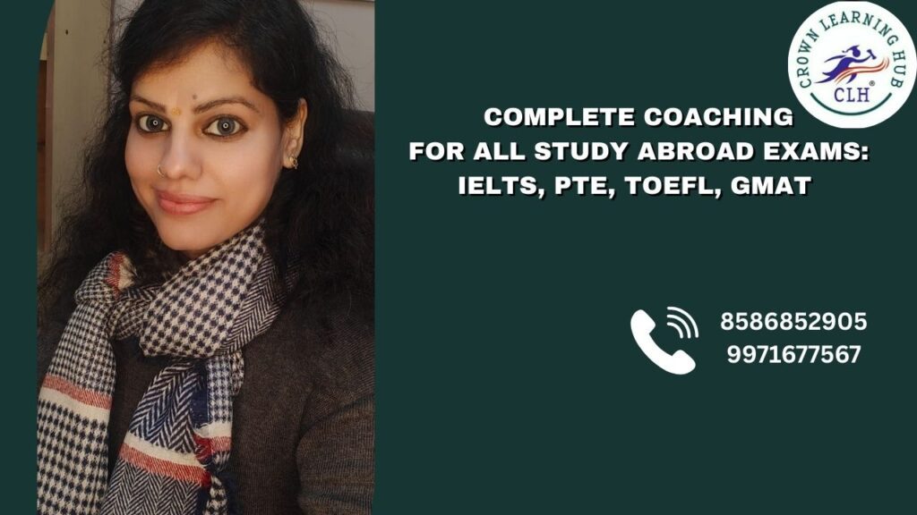 Complete coaching for all study abroad exams with focused IELTS PTE TOEFL and GMAT preparation guided by experienced mentors