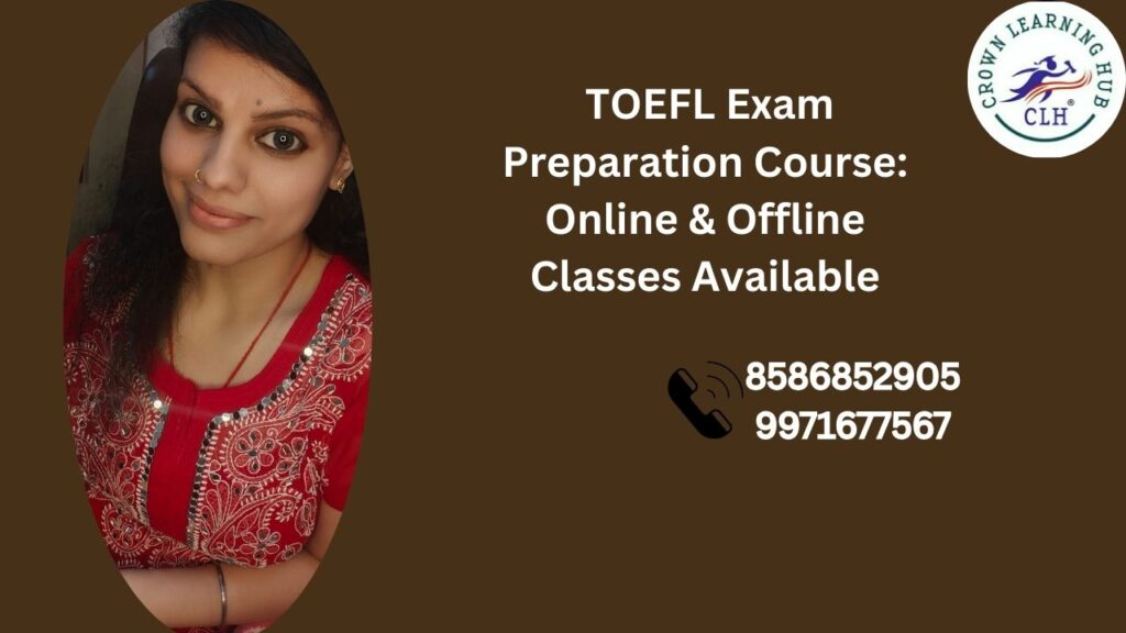 TOEFL exam preparation course with mentor guided online and offline learning environment focused on confidence and academic English