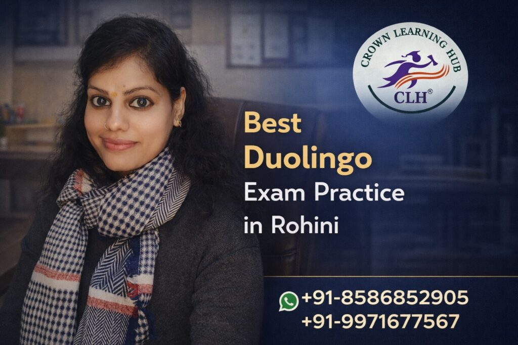 Student preparing for Best Duolingo Exam Practice in Rohini with mentor guidance and structured mock test training