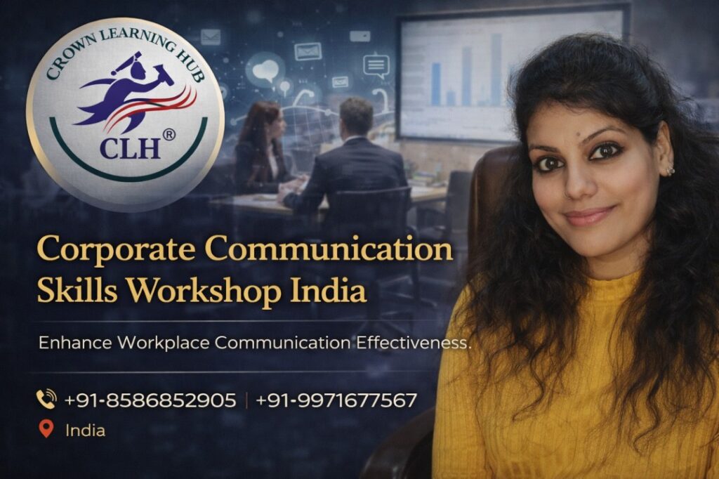 Corporate Communication Skills Workshop India session with professionals practicing presentation and leadership communication
