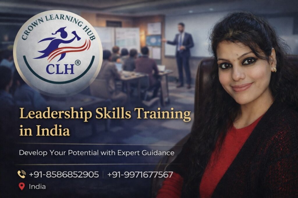 Leadership Skills Training in India session with mentor guiding professionals in an interactive classroom setting