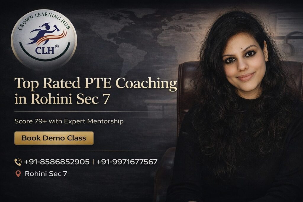 Students attending Top Rated PTE Coaching in Rohini Sec 7 with mentor guidance and focused practice environment