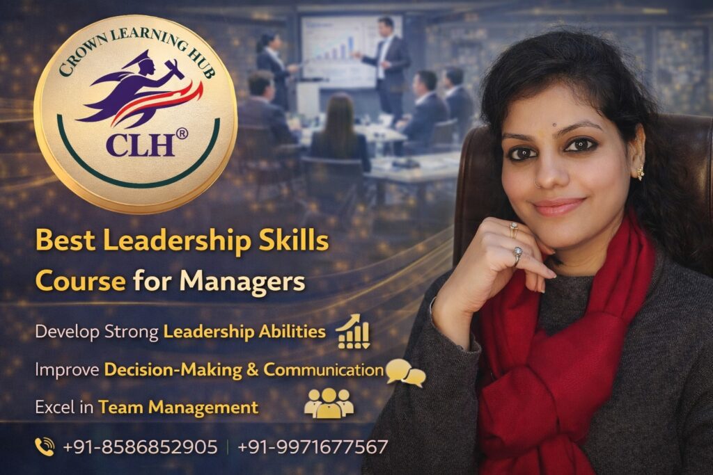 Professional manager learning leadership strategies in the best leadership skills course for managers with team collaboration training