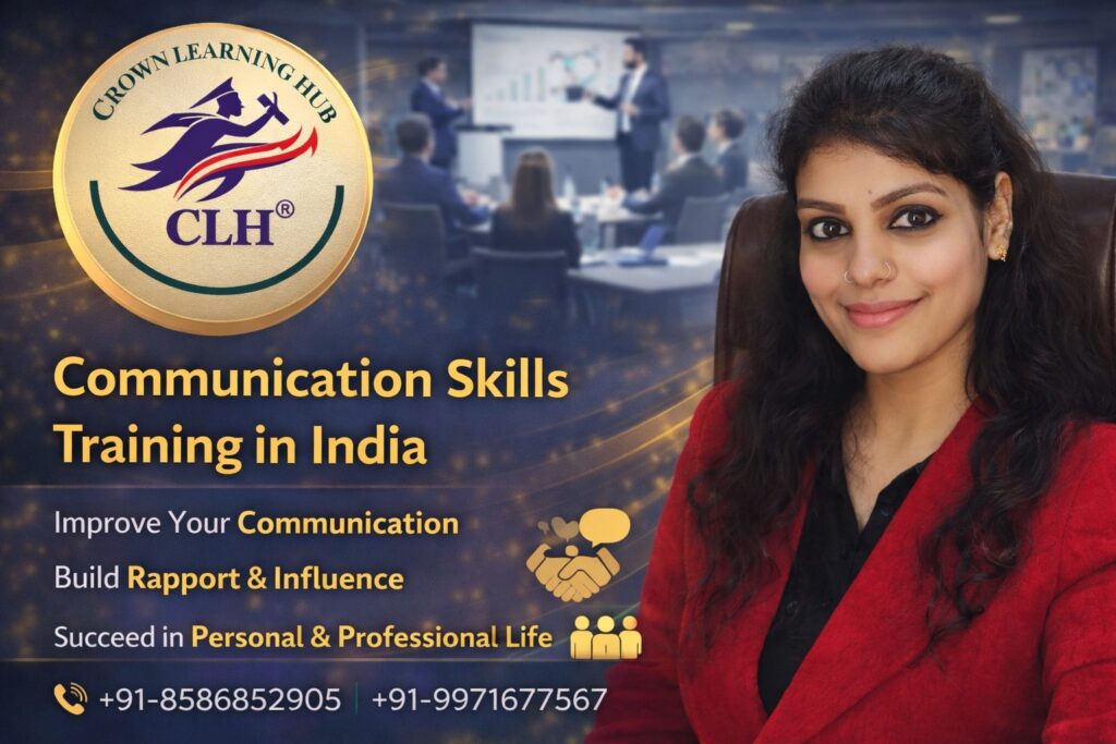 Students attending communication skills training in India while practicing professional speaking and leadership conversation skills