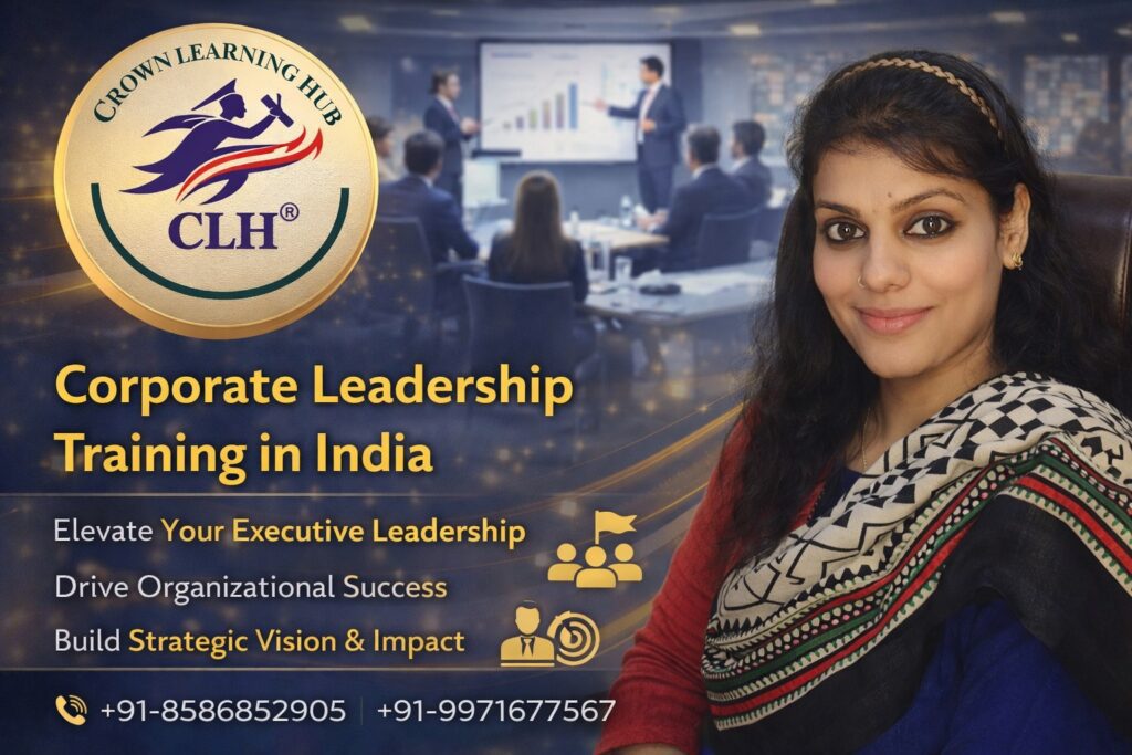 Corporate Leadership Training in India session where professionals collaborate, discuss strategy, and develop modern leadership skills in a workshop