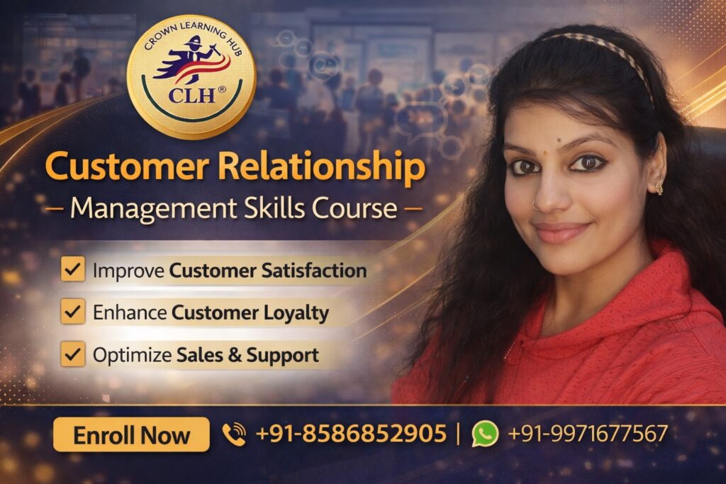Customer Relationship Management Skills Course training session showing professionals learning client handling and communication strategies