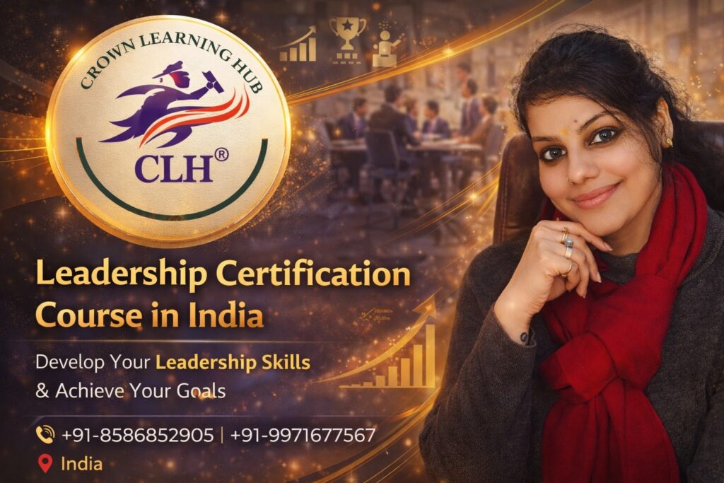 Leadership Certification Course in India classroom session with mentor guiding future managers in discussion