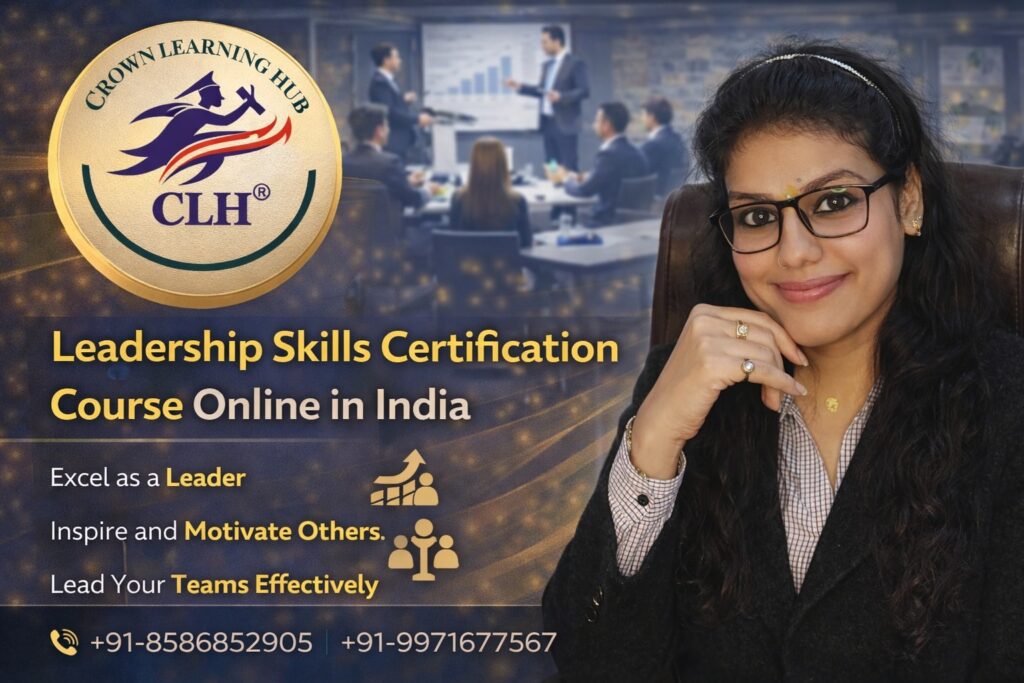 Professionals learning team strategy during a Leadership Skills Certification Course Online in India focused on communication and decision making