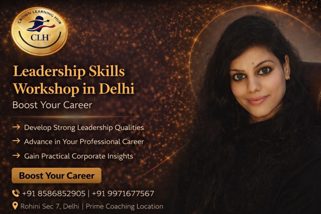 Professionals attending leadership skills workshop in Delhi learning communication and team management skills