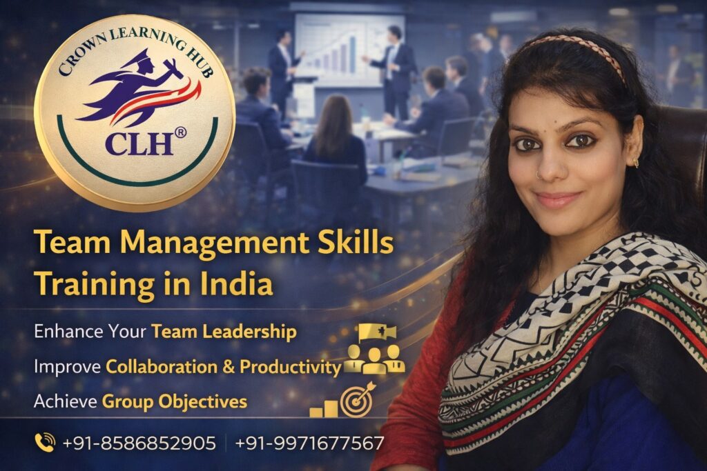 Professionals learning collaboration and leadership strategies during Team Management Skills Training in India workshop