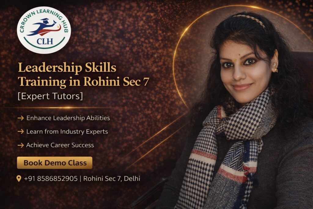 Students attending leadership skills training in Rohini Sec 7 with expert tutor guiding communication exercises