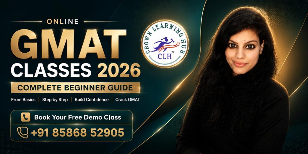 Student attending Online GMAT Classes 2026 with mentor guidance during live MBA preparation session