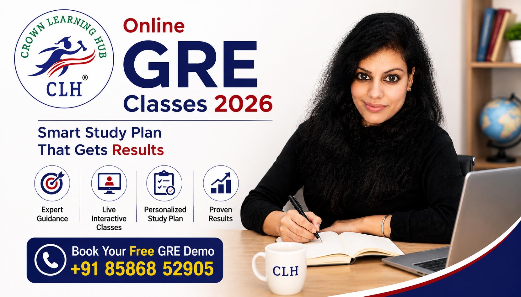 Online GRE Classes 2026, Smart Study Plan That Gets Results | Crown ...
