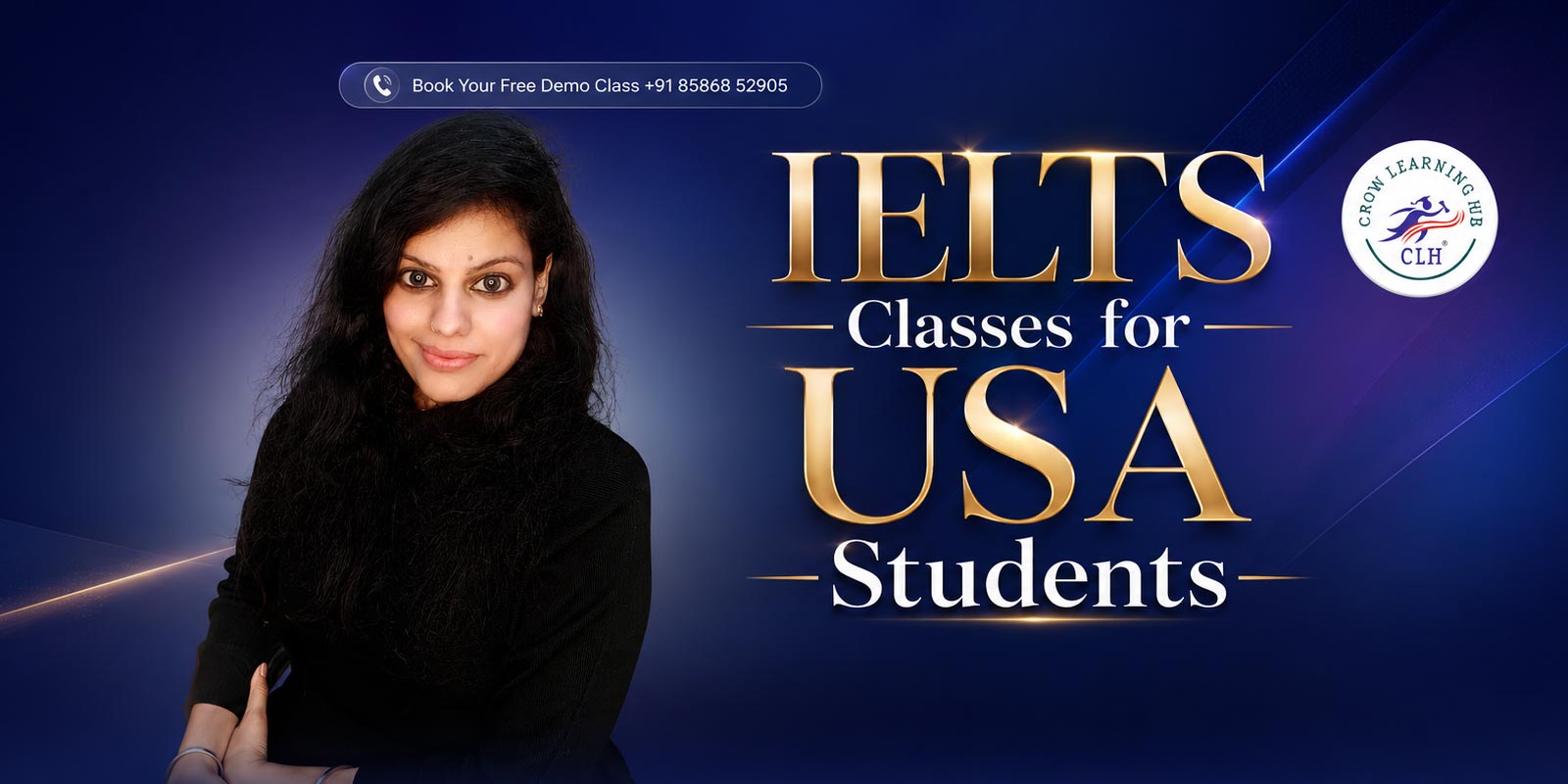 Aarti Dhingra counseling a student about IELTS classes for USA students.