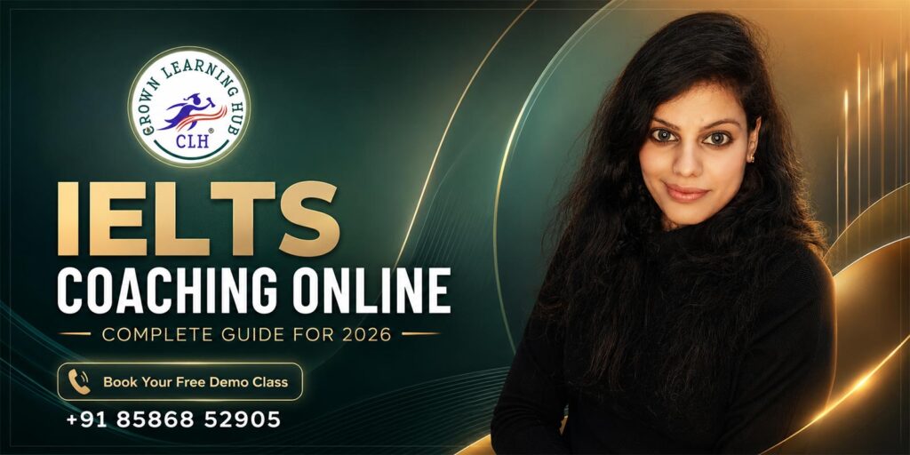 Student attending IELTS Coaching Online session with expert mentor guidance for study abroad preparation in 2026