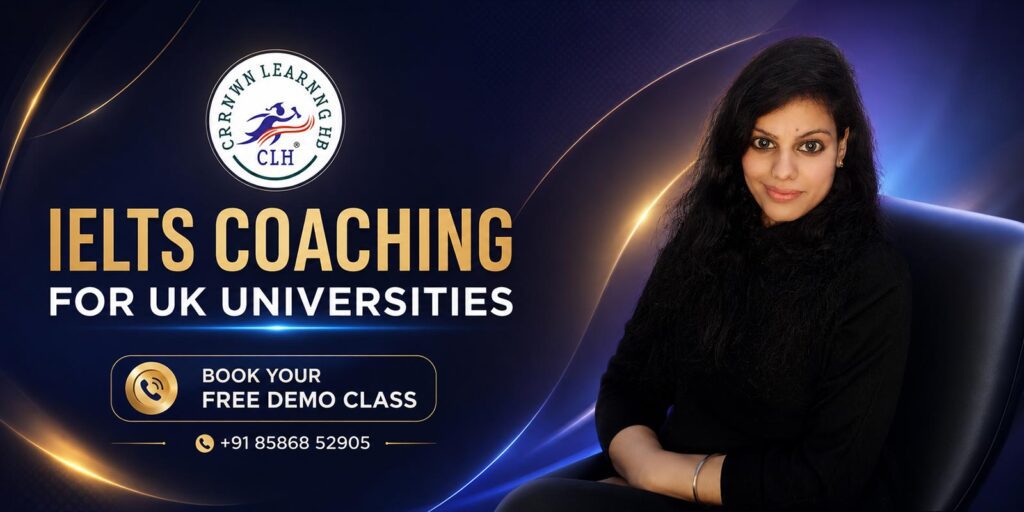 Student receiving expert IELTS Coaching for UK Universities while planning admission to leading British institutions
