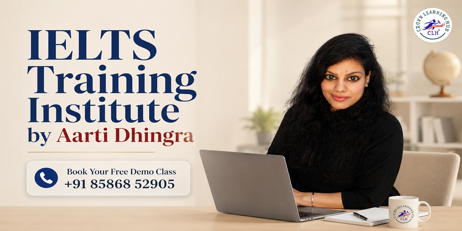 Aarti Dhingra teaching students at Crown Learning Hub.