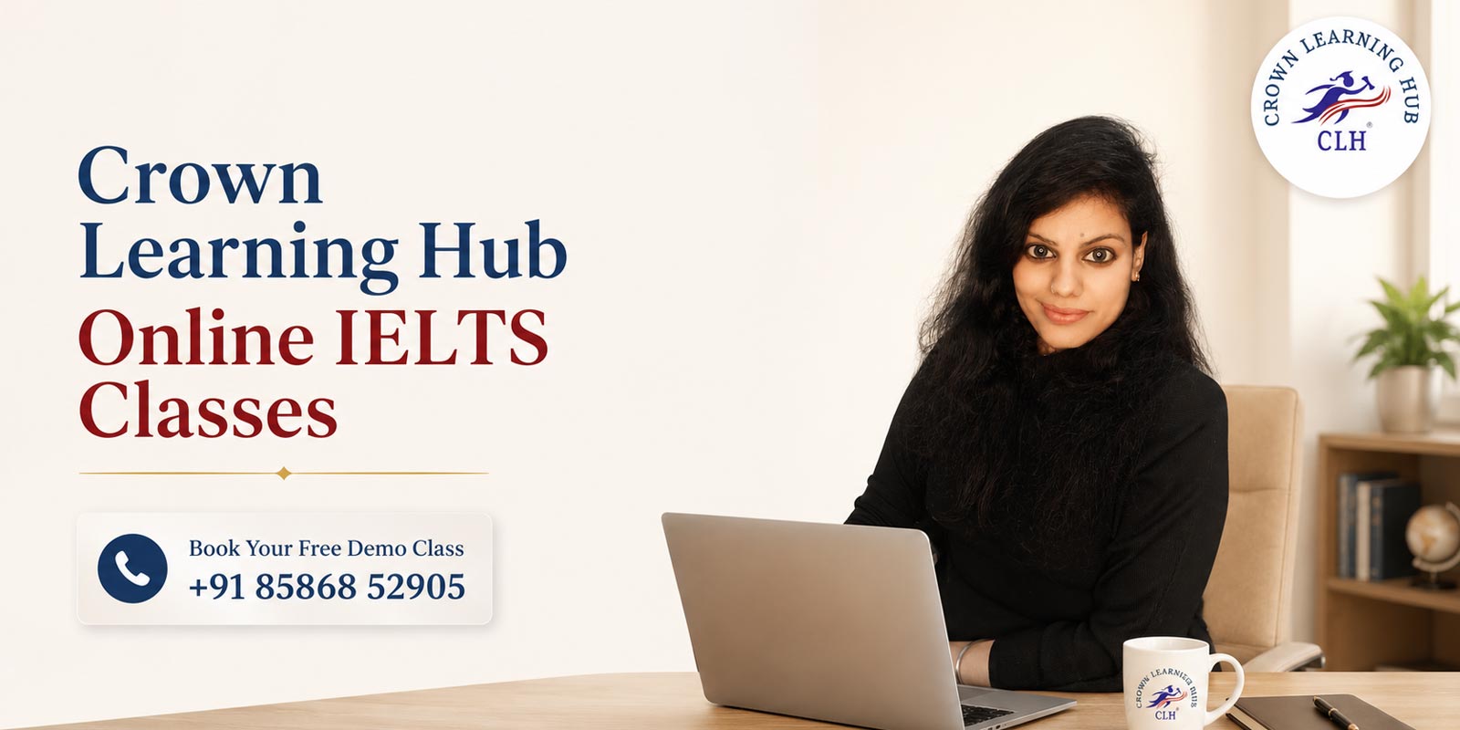 Mentor teaching Crown Learning Hub online IELTS classes to anxious student