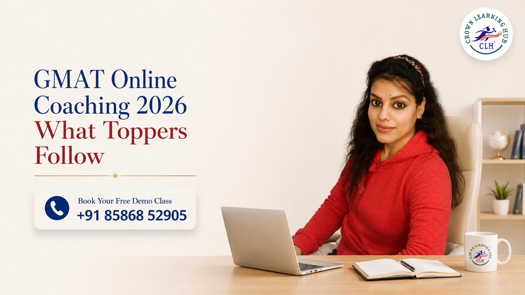 GMAT Online Coaching 2026 with topper-focused preparation at Crown Learning Hub