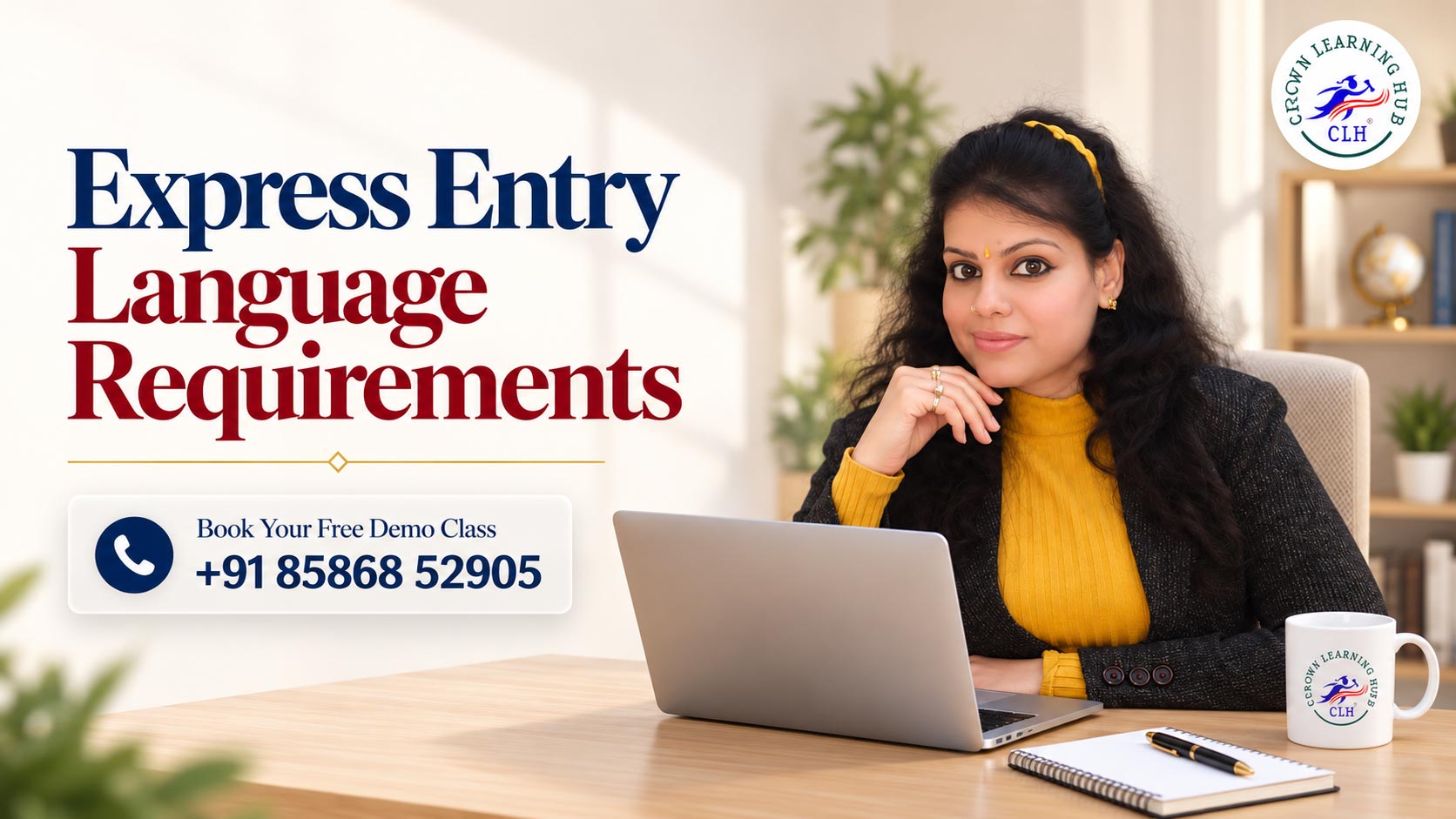 Express Entry language requirements and IELTS coaching by Crown Learning Hub