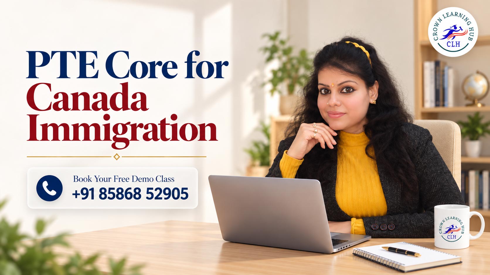 PTE Core coaching for Canada immigration at Crown Learning Hub